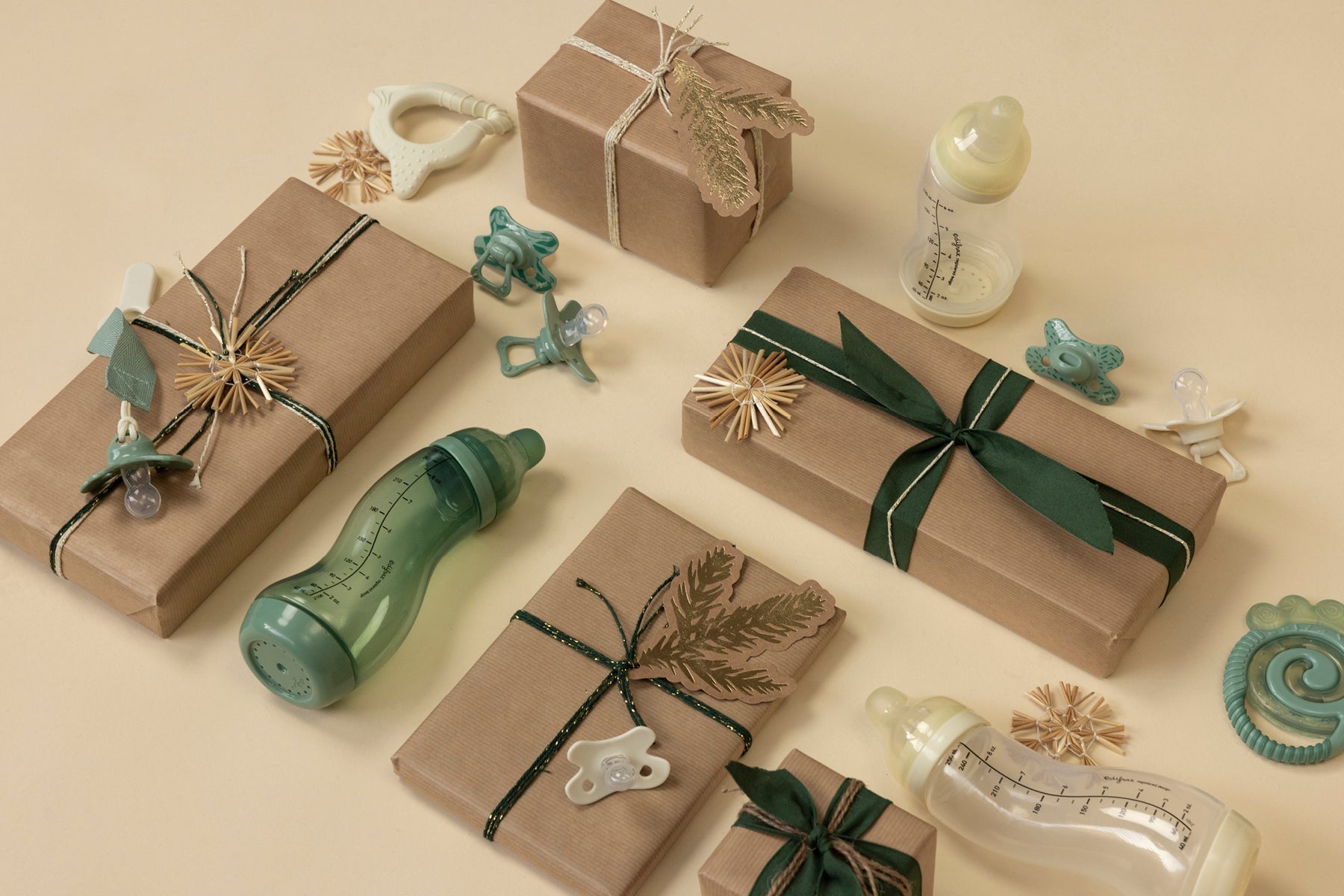 Kerst cadeautjes ingepakt met producten van Difrax