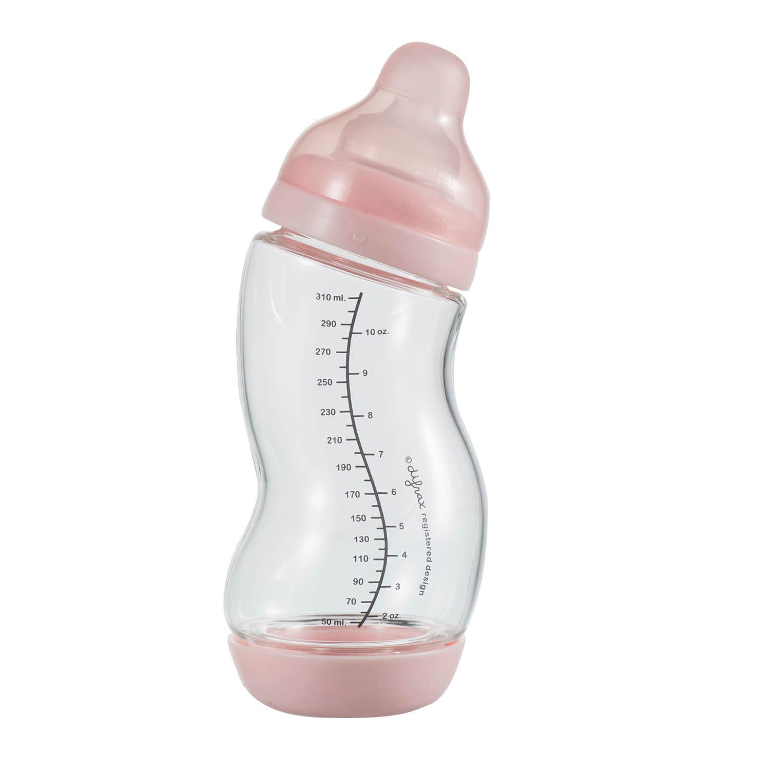 Glazen S-babyfles Wide 310 ml