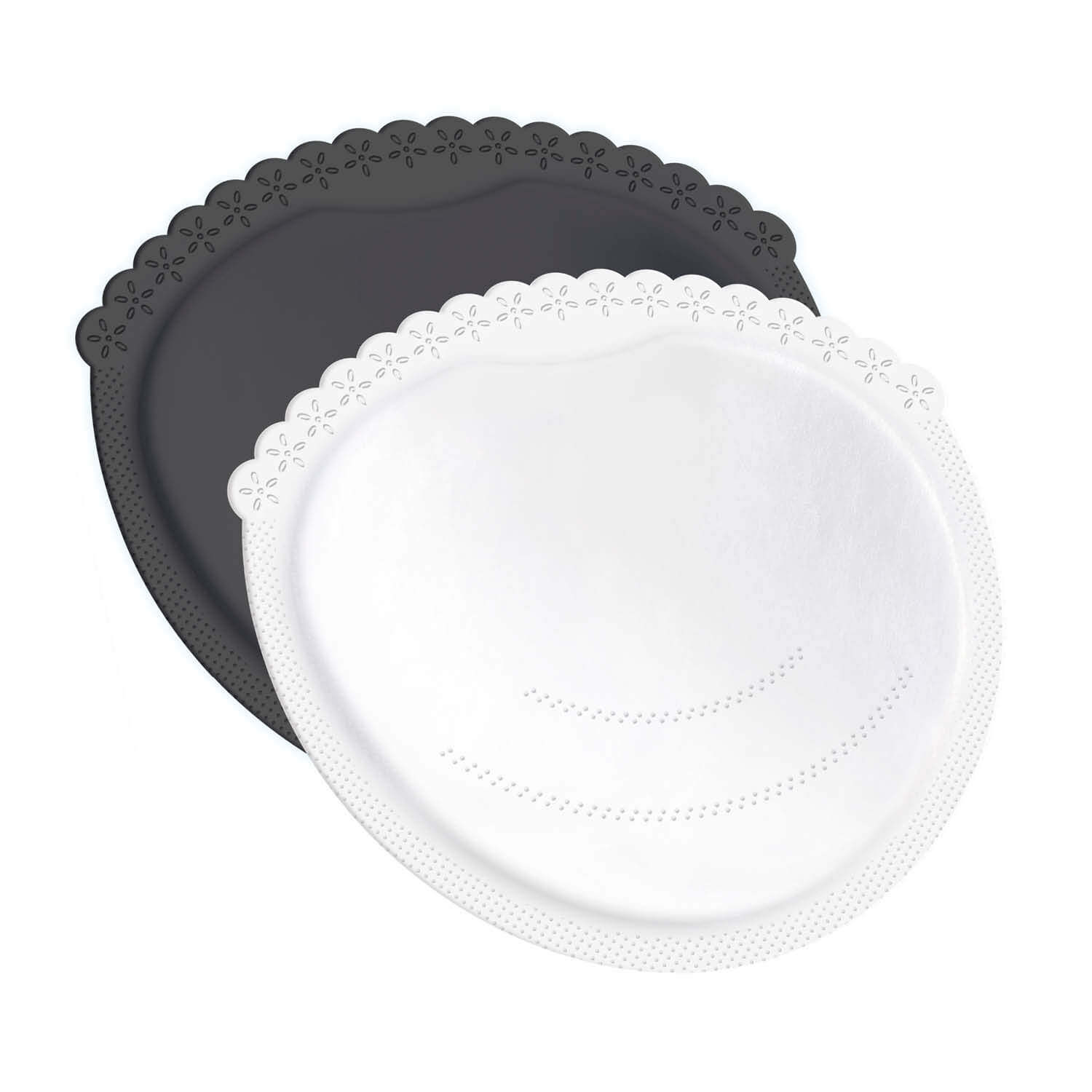 Nursing breast pads - 40 items white/black