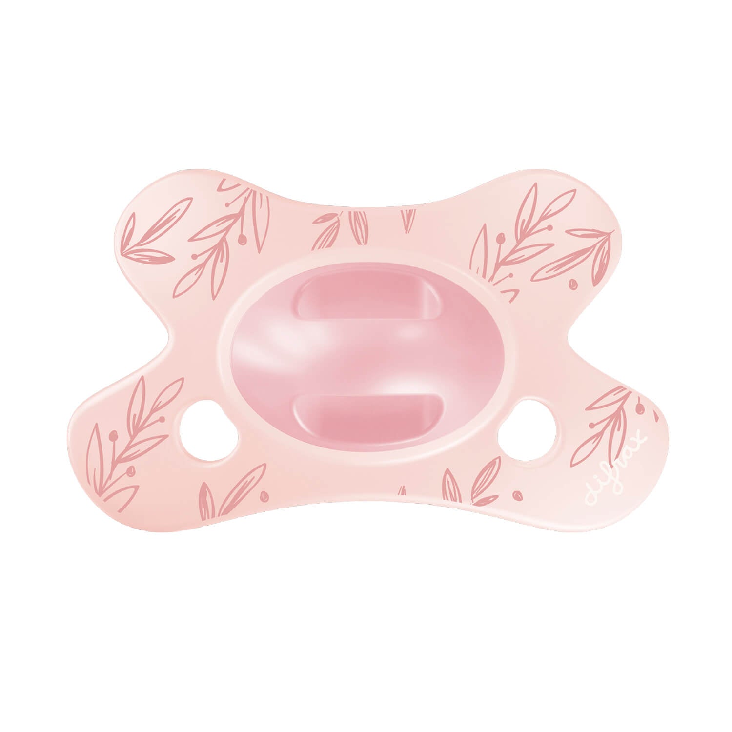 Little Venture Natural fopspeen met design Soft Pink Leafs