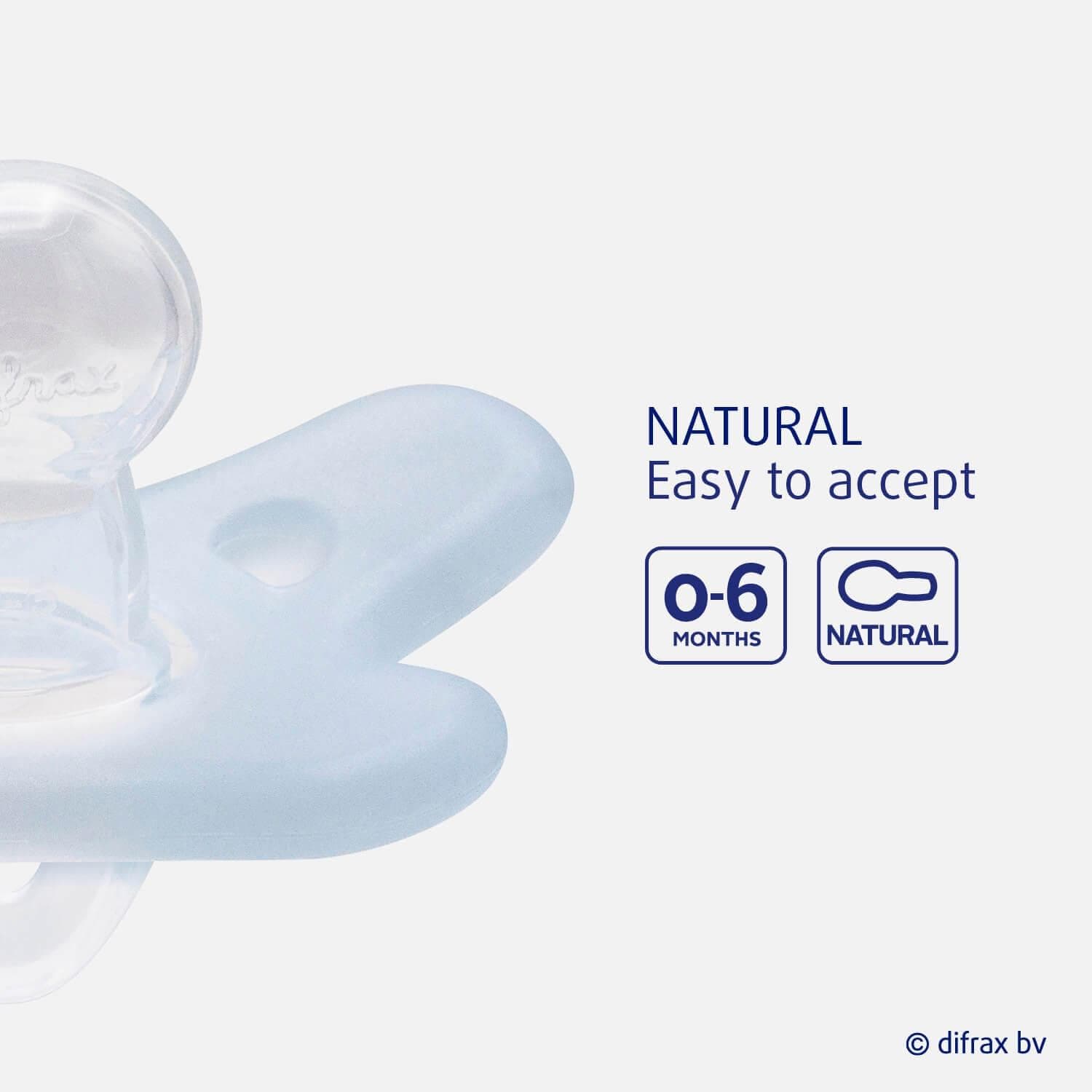 Difrax | Sucette en silicone 0-6 mois - 2 pièces