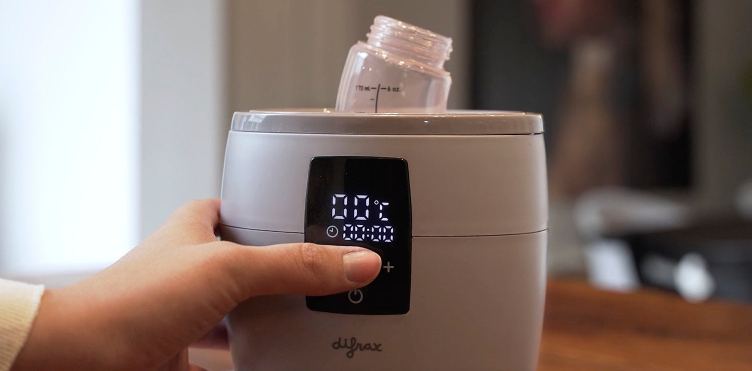 Difrax flessenwarmer: onmisbaar op elke baby uitzetlijst