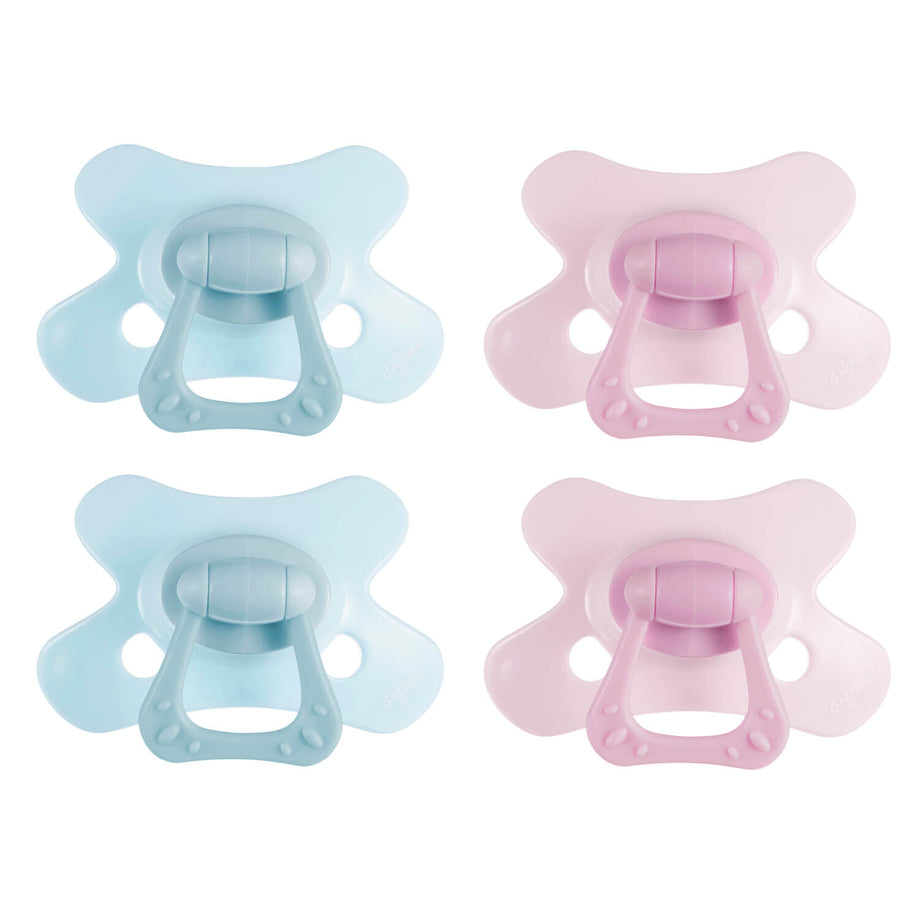 Fopspeen Dental 12+ Maanden GEMS - Blue Topaz | Rose Quartz - 4 stuks