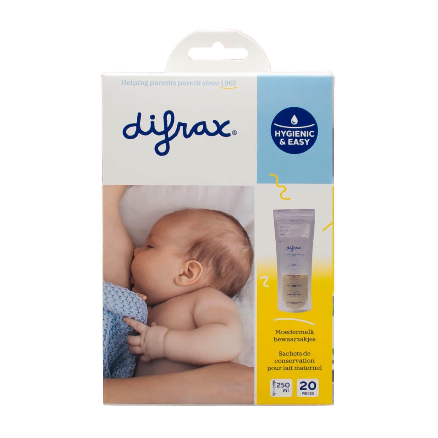 Moedermelk bewaarzakjes - 20 stuks - Difrax
