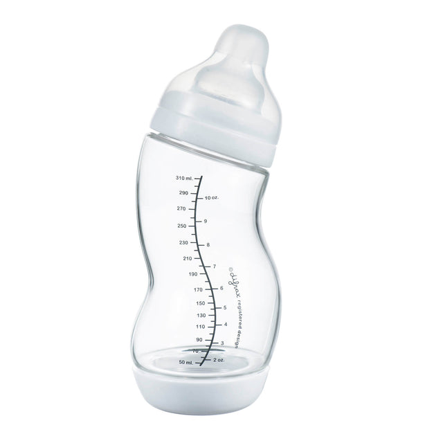 Glazen S-babyfles Wide 310 ml - Difrax - detail