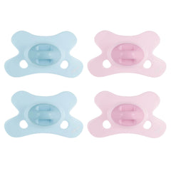 Sucette Dental 0-6 mois GEMS - Blue topal | Rose Quartz - 4 pièces