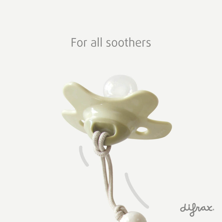 Attache sucette à coeurs - Rose