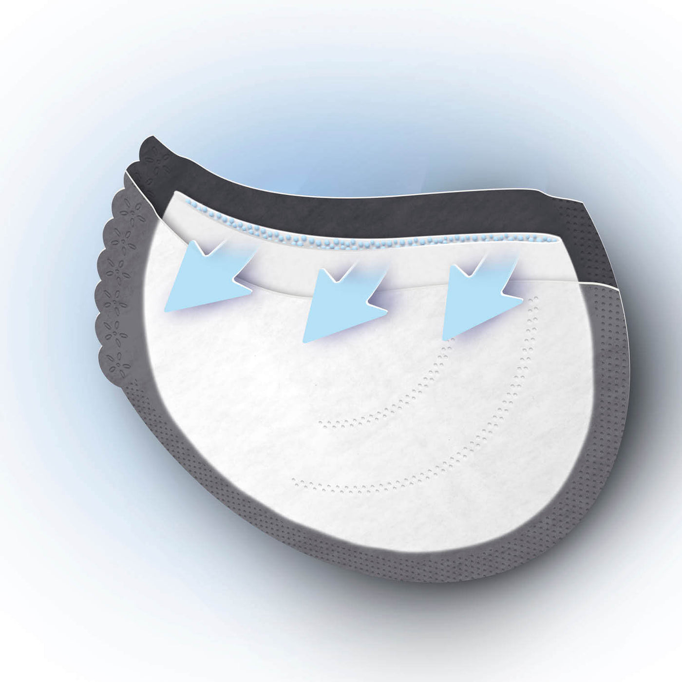 Compresse d'allaitement échantillon blanc - 10 pièces