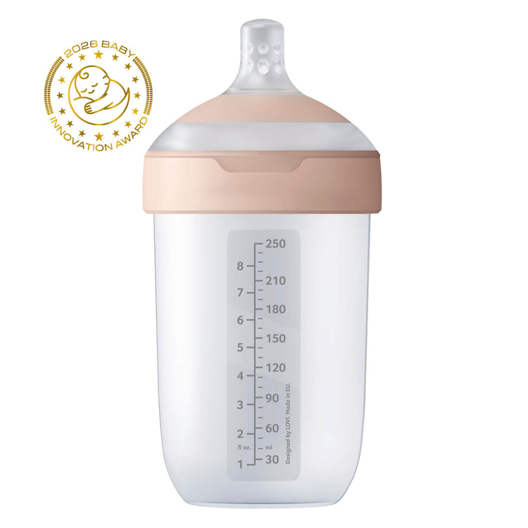 Mammafeel babyfles 250 ml, middelgroot formaat, dynamische speen voor gemakkelijk afwisselen tussen borst en fles