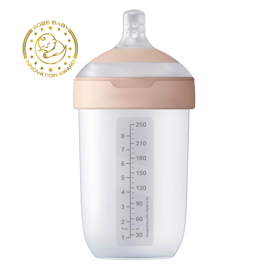 Mammafeel babyfles 250 ml, middelgroot formaat, dynamische speen voor gemakkelijk afwisselen tussen borst en fles