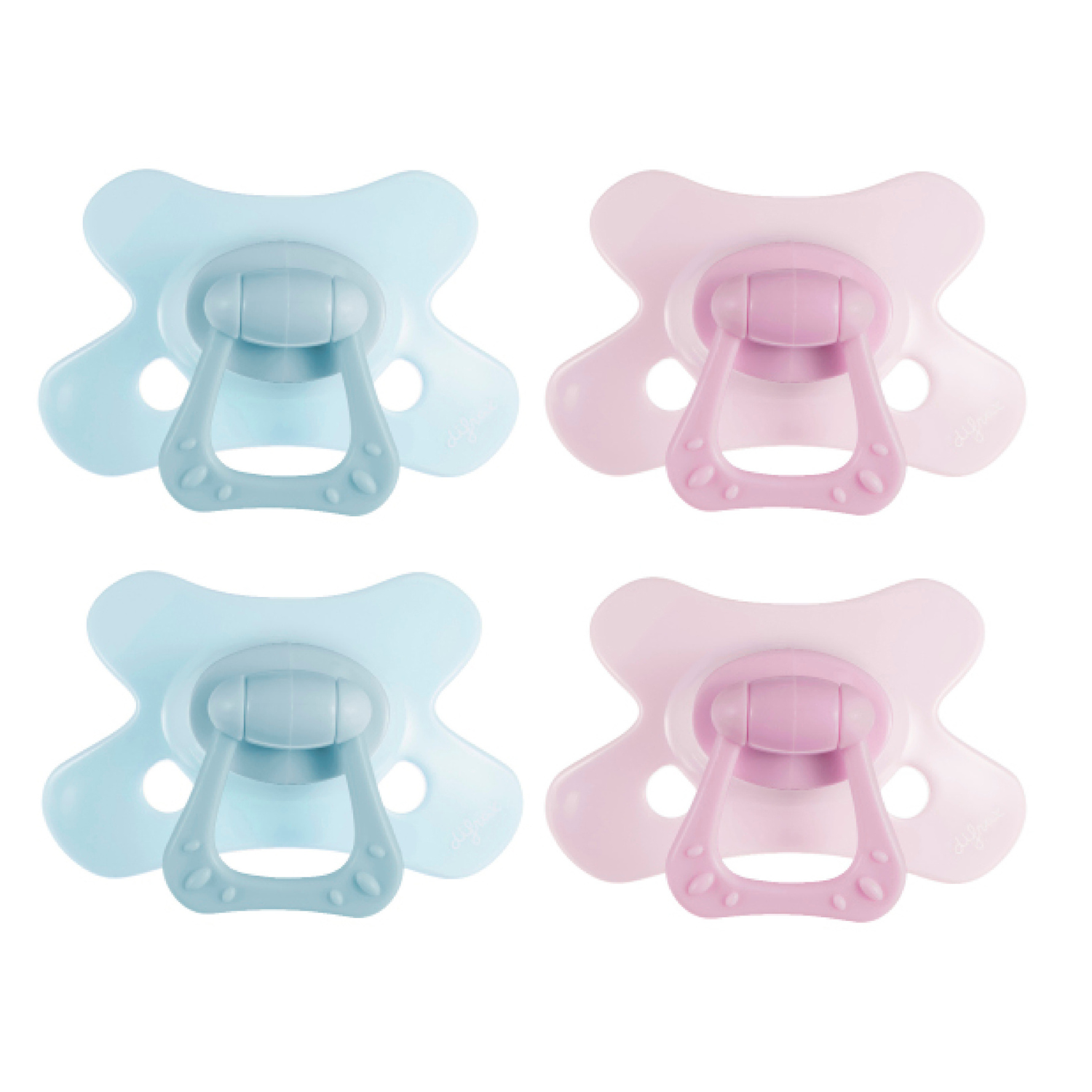 Pacifier Dental 12+ months GEMS - Blue Topaz | Rose Quartz - 4 pieces