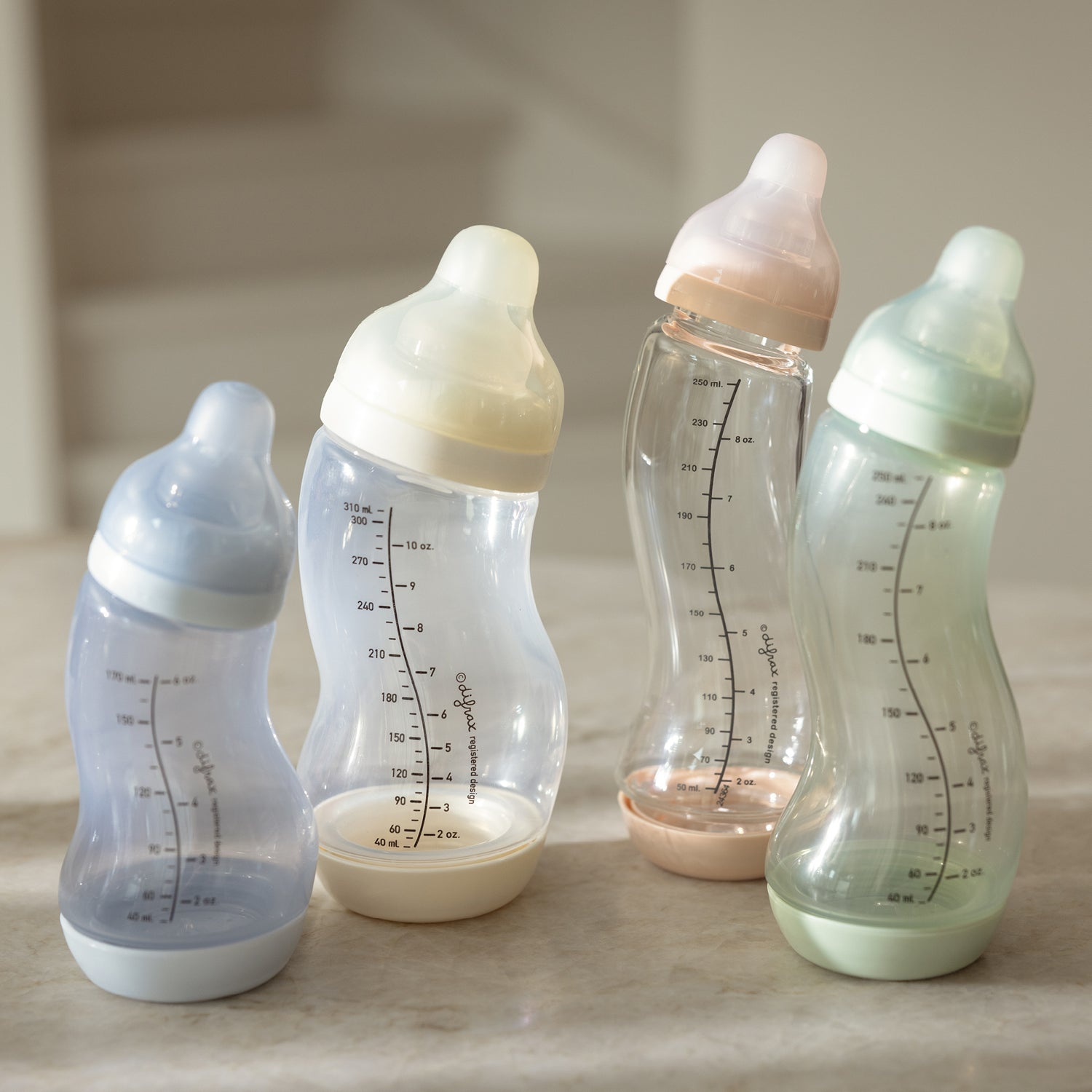 collectie S-flessen Difrax