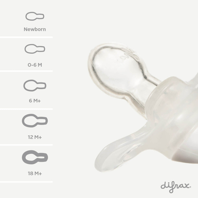 Pacifier Natural 18M+ Pure and Glow - Stone | Blackberry - 4 pcs