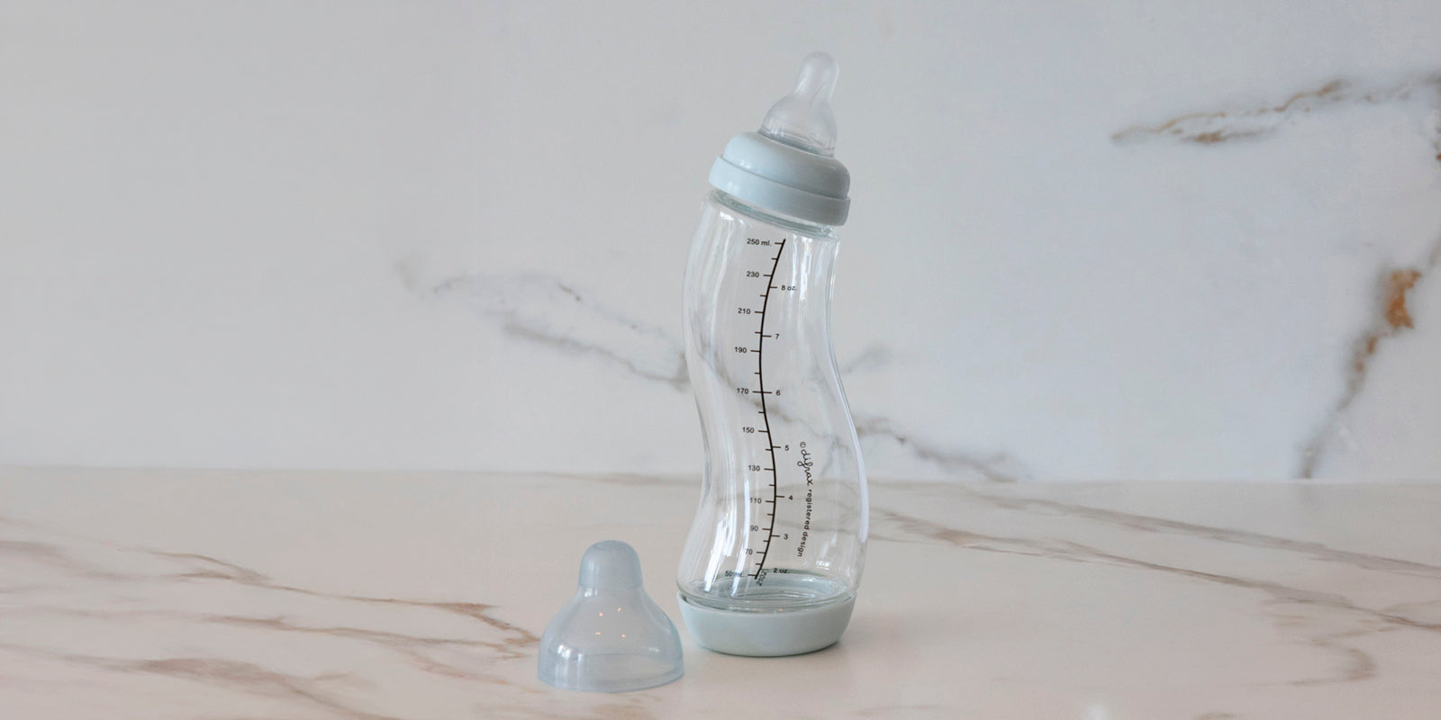 Difrax glazen S-fles voor baby’s, veilig en duurzaam