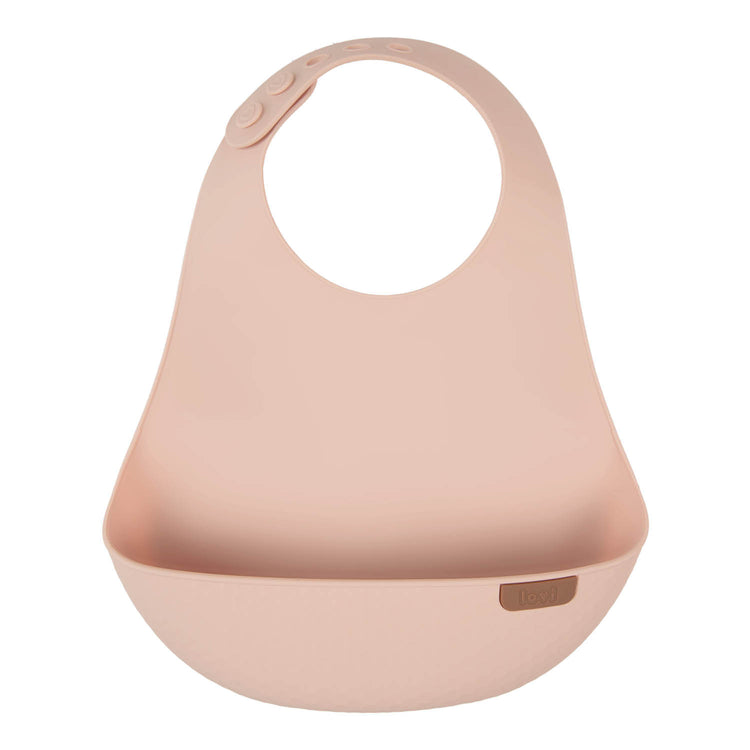 Siliconen slab uit Difrax LOVI Baby Eet- & Drinkset Nude – verstelbaar, hygiënisch en comfortabel voor kinderen.