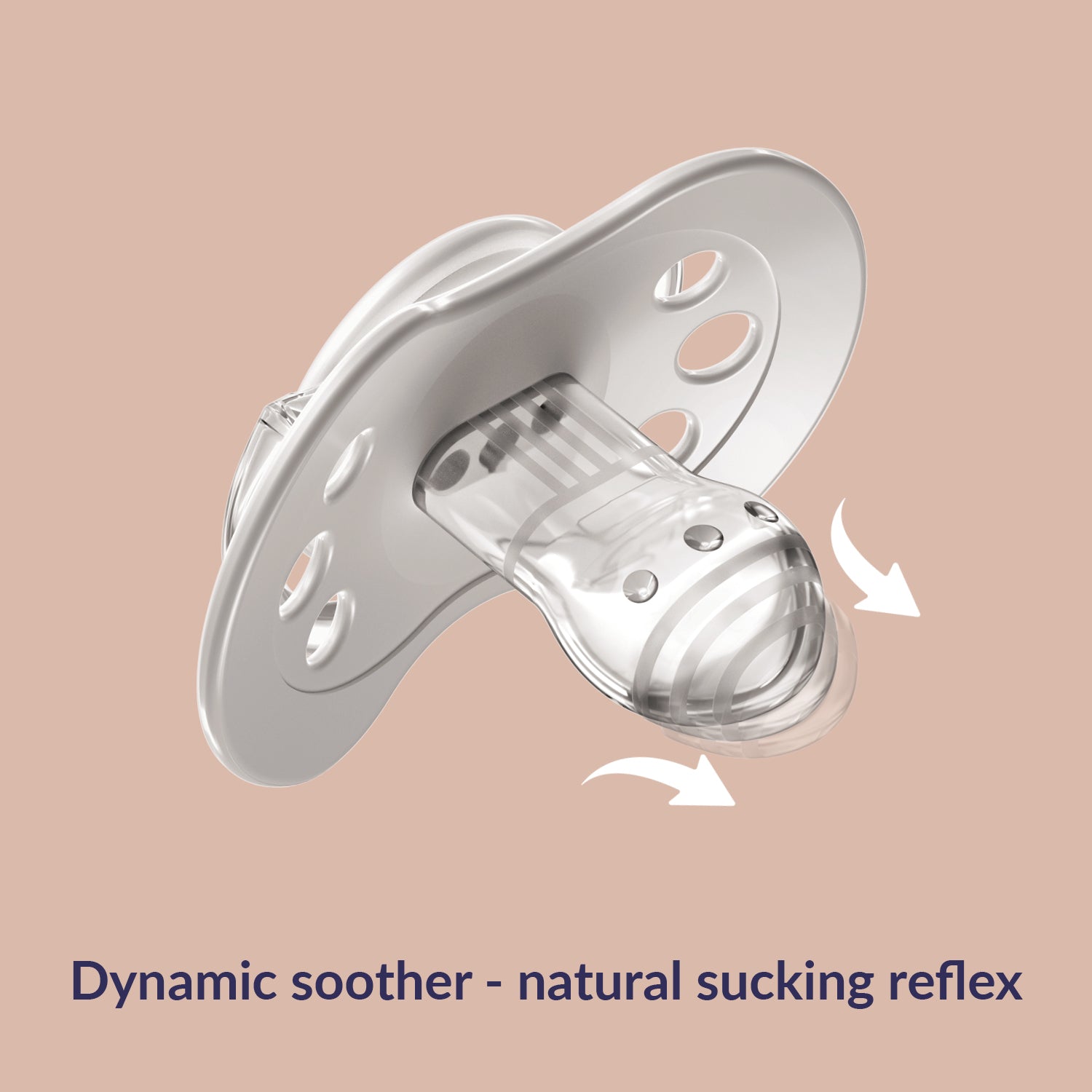 Difrax LOVI CapiChill Dynamische fopspeen 18+ maanden; dynamische speen, beschermt natuurlijke zuigreflex, BPA-vrij, symmetrische vorm, vrij ademen door de neus.
