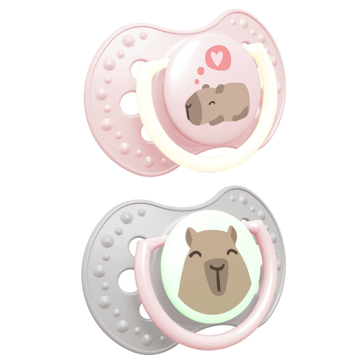 Difrax LOVI CapiChill Dynamische fopspeen 18+ maanden, Girl; BPA-vrij, beschermt natuurlijke zuigreflex, symmetrische vorm, vrij ademen door de neus, optimale luchtstroom.
