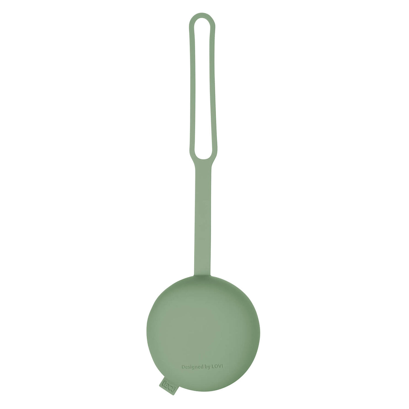 Siliconen fopspeenhouder in Pistachio uit de Difrax LOVI Deluxe Babyset – houdt fopspenen schoon en binnen handbereik, eenvoudig te bevestigen aan tas, kinderwagen of autostoel.