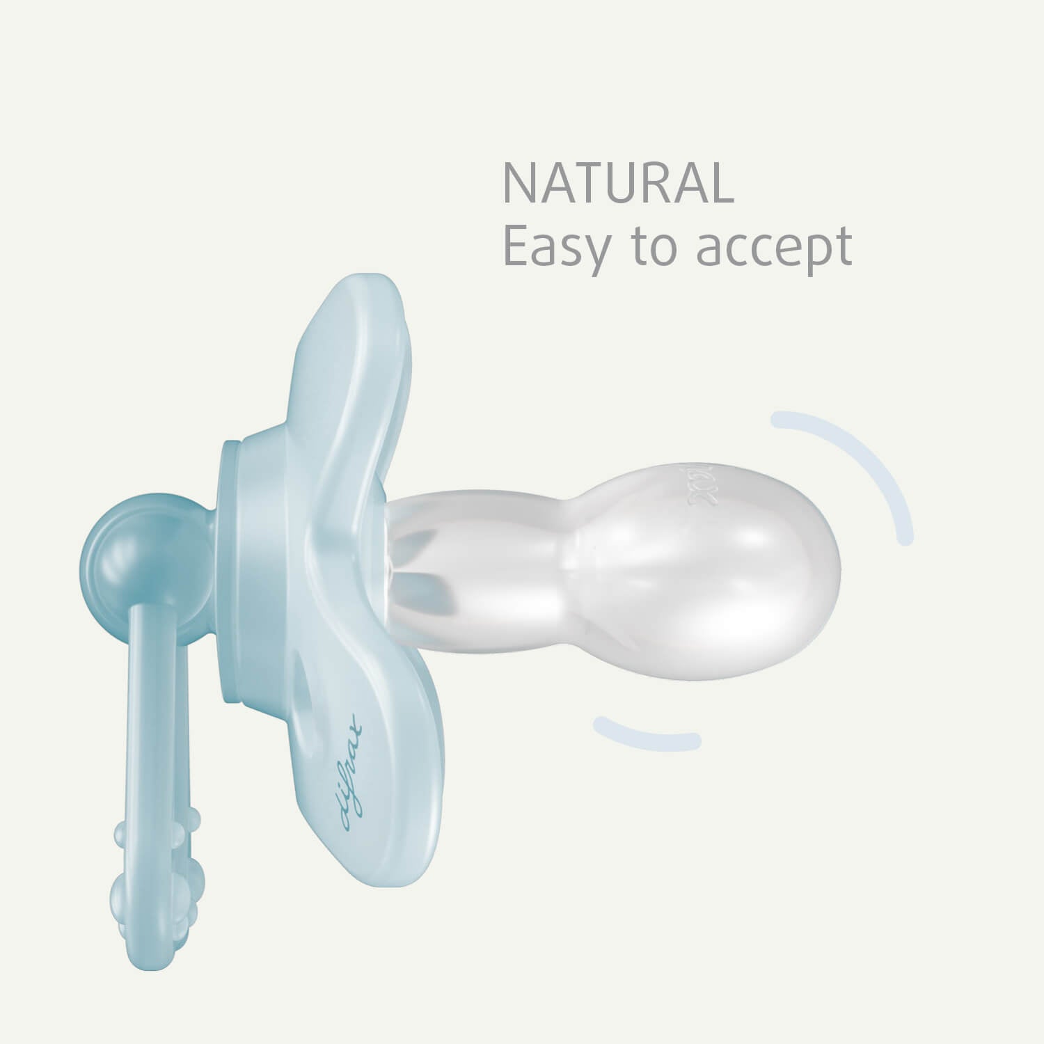 Difrax Glow in the Dark 18+ maanden - Natural zuiggedeelte wordt makkelijk geaccepteerd