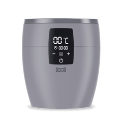 Flessenmwarmer met functionaliteit scherm