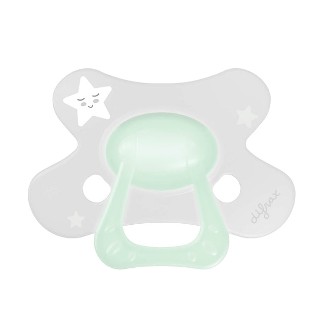 Difrax Glow in the dark fopspeen natural 12+ maanden 