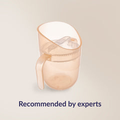 Illustratie van de beker met tekst: “Aanbevolen door experts.”