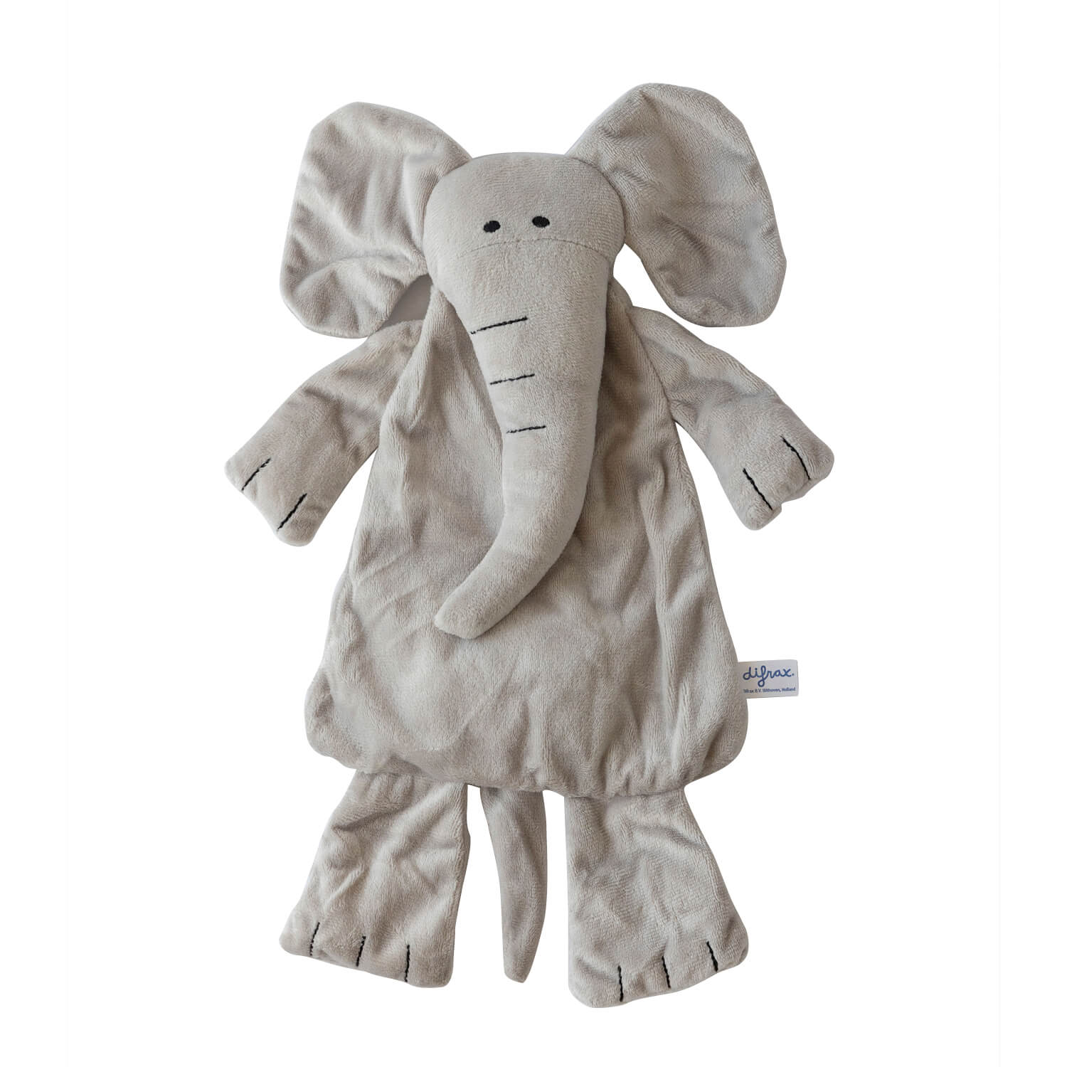 Elephant Elliot - Flat plush cuddly toy - Soft