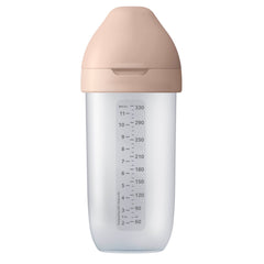 Mammafeel babyfles 330 ml met dop, grote inhoud voor oudere baby’s en peuters, ergonomische fles met anti-colic speen