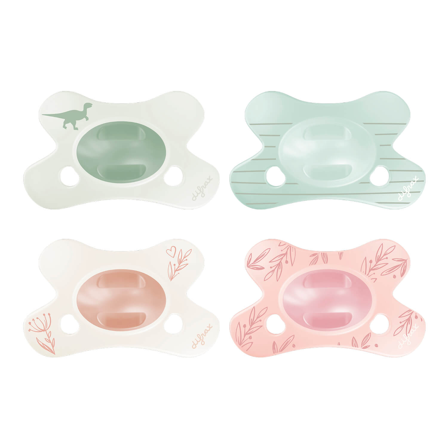 Set van 4 spenen natural fopspenen Little Venture