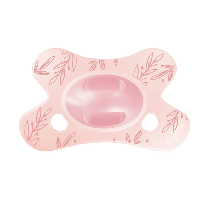 Little Venture Natural fopspeen met design Soft Pink Leafs