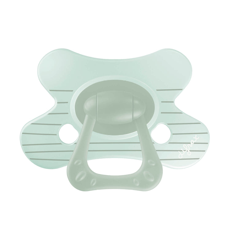 Little Venture natural fopspeen met design Stripy Mint