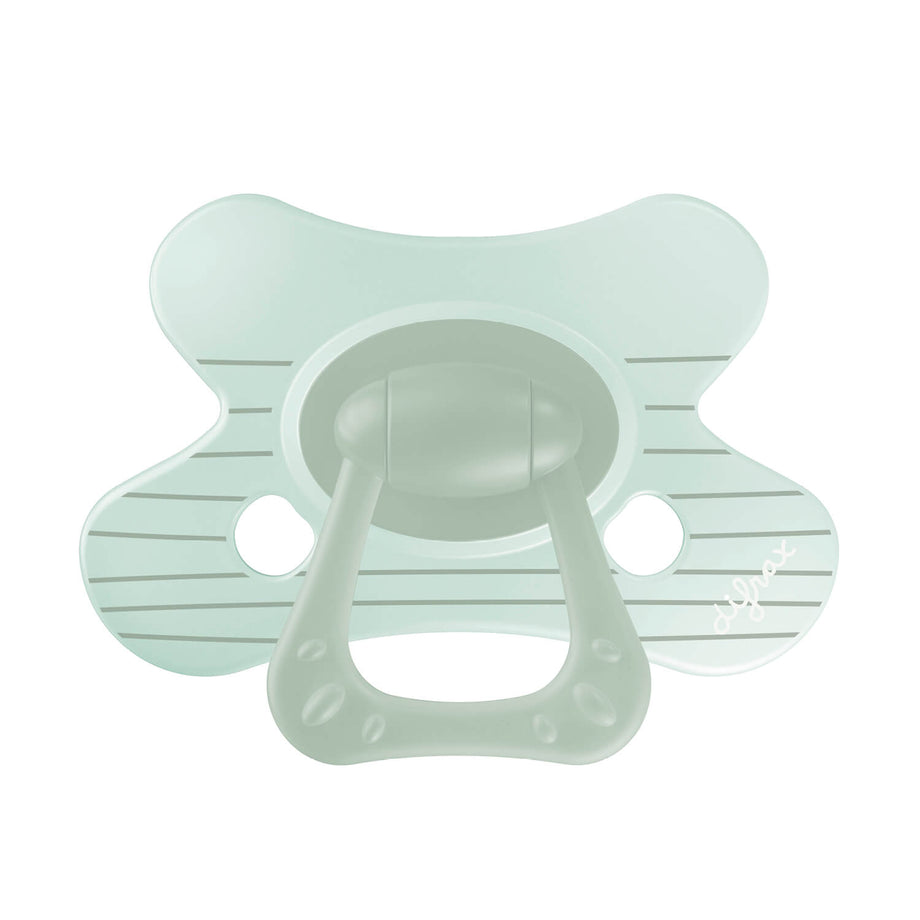 Little Venture natural fopspeen met design Stripy Mint