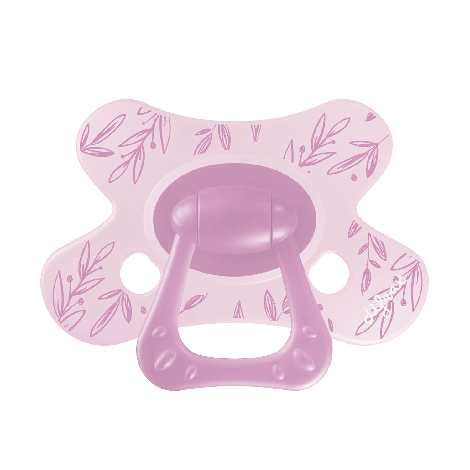  Little Venture fopspeen "Berry Pink Leafs"