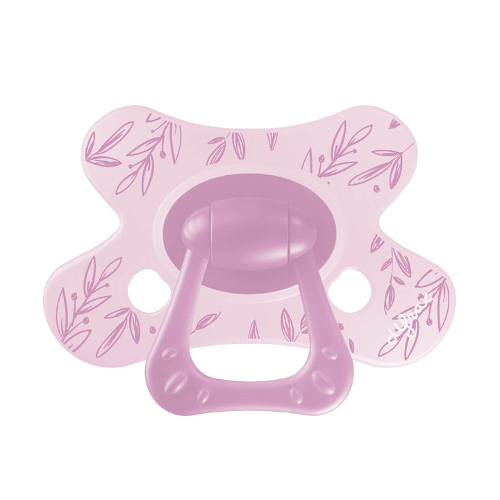  Little Venture fopspeen "Berry Pink Leafs"