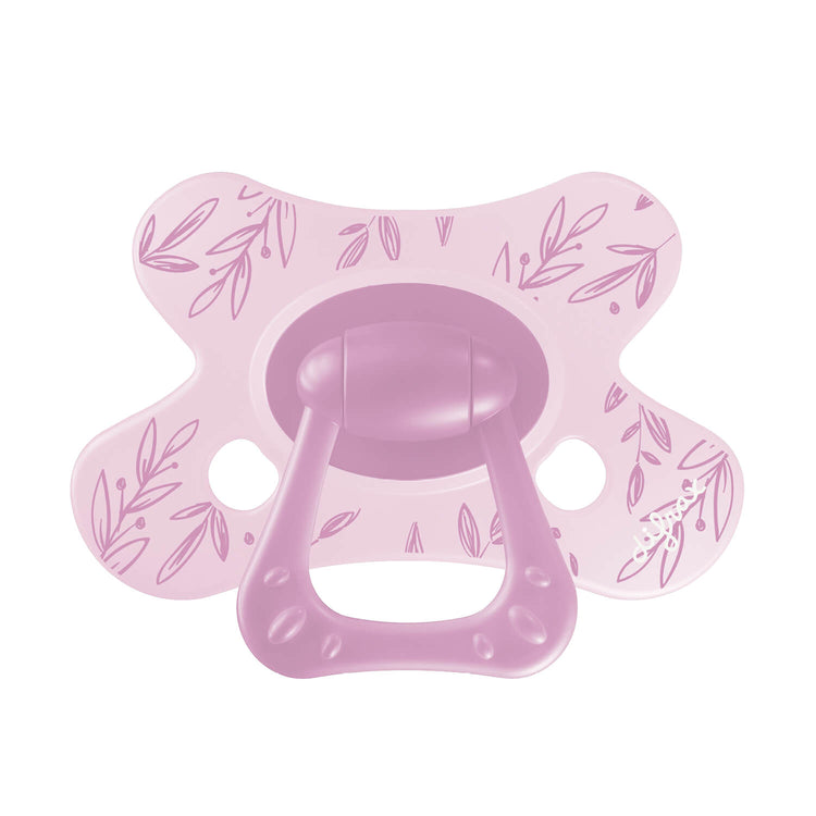  Little Venture fopspeen "Berry Pink Leafs"
