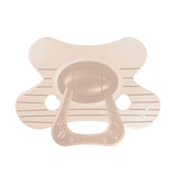 Little Venture natural fopspeen met design Stripy Brown