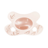 Natural Fopspeen met het design Dusty Pink Leafs voor newborns
