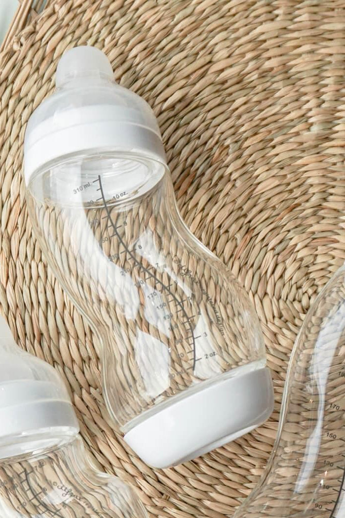 Difrax 310 ml Glazen Brede S-babyfles - Difrax