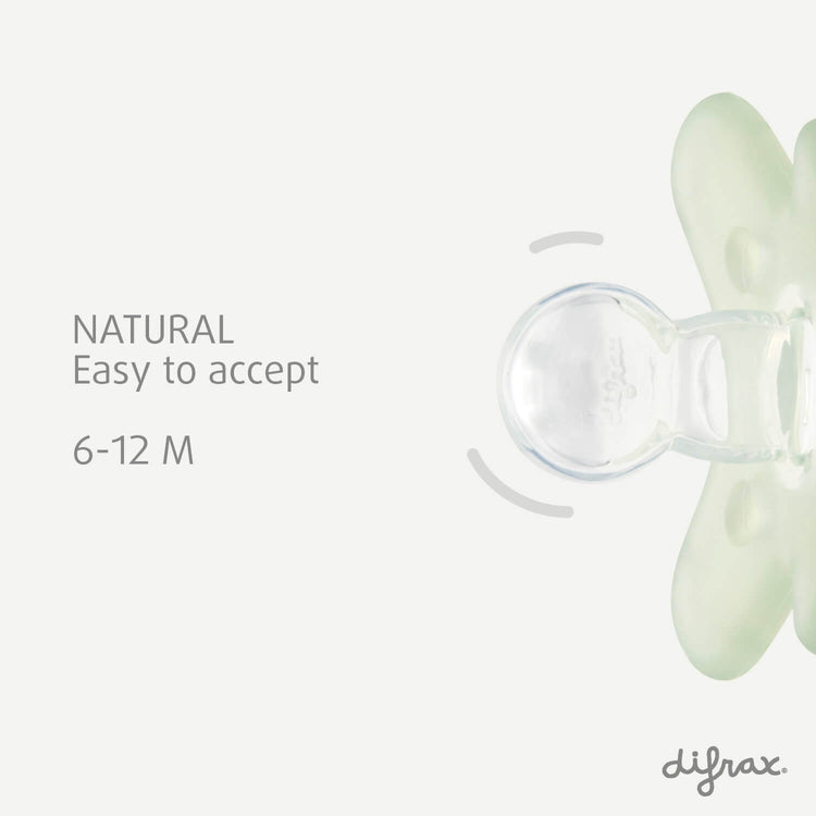 Silicone pacifier 6-12 months - 2 pack