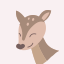 Soft Pink Deer