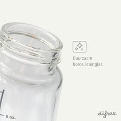 Glazen S-babyfles Natural 250 ml