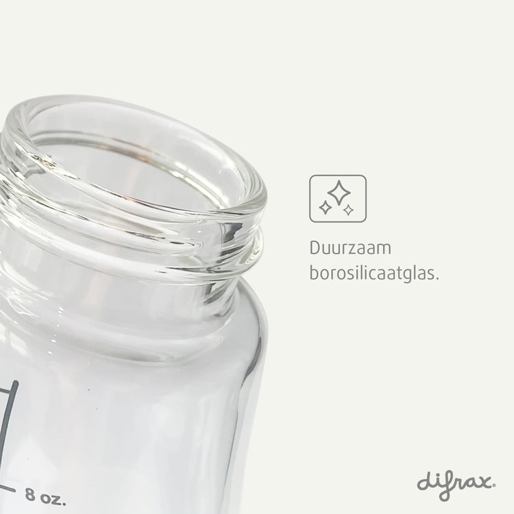 Glazen S-babyfles Natural 250 ml