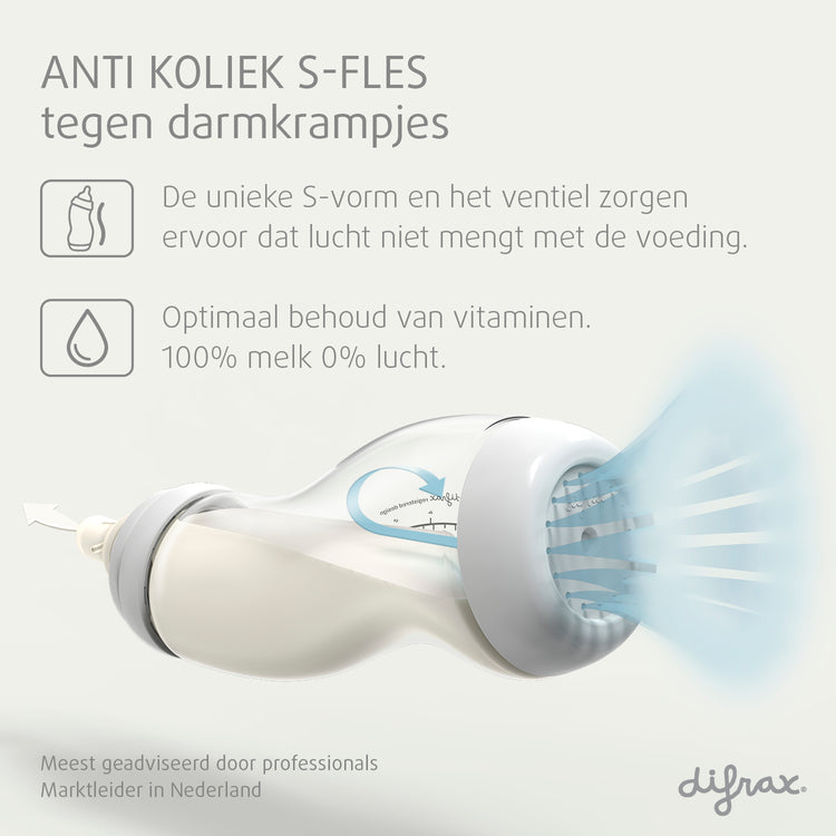 S-bottle - Wide - Anti colic - 310 ml