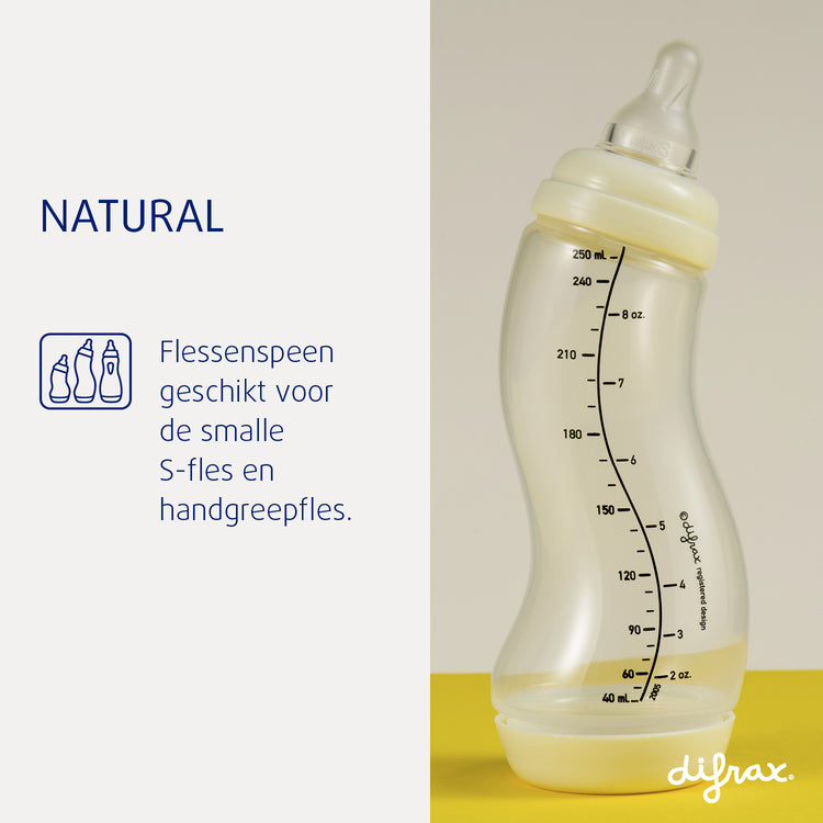 1-2-3 Variflow teat - Nipple - Natural - 2 pack