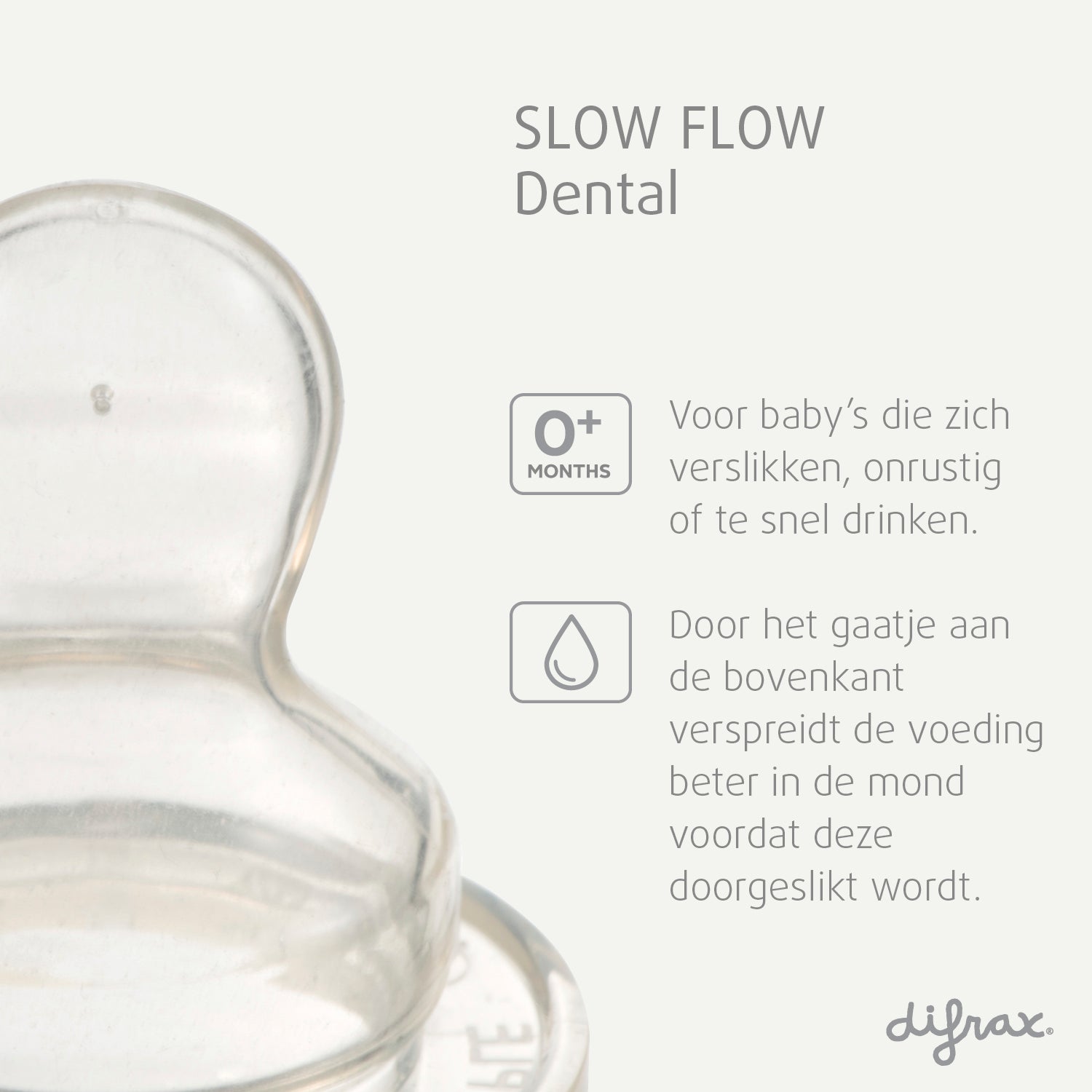 Teat - Dental - Nipple - Small - 2 pack – Difrax