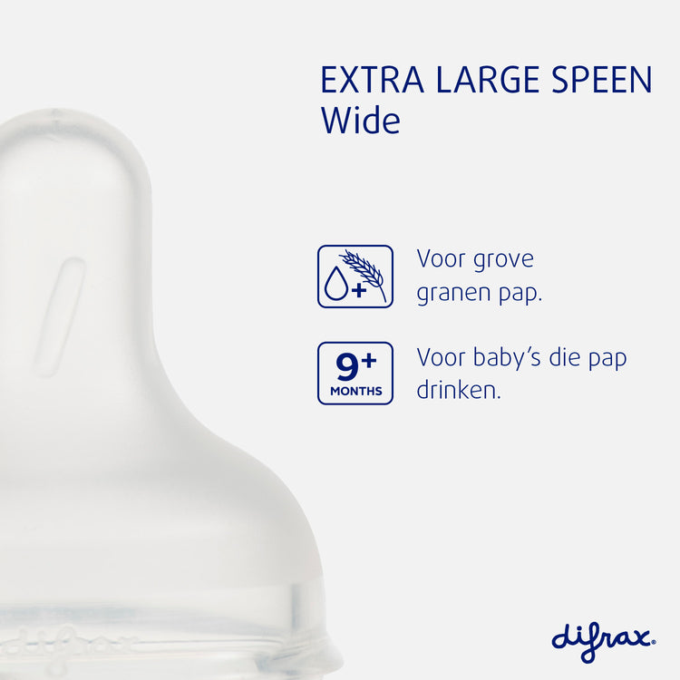 Porridge teat - Wide - Nipple - XL - 2 pack