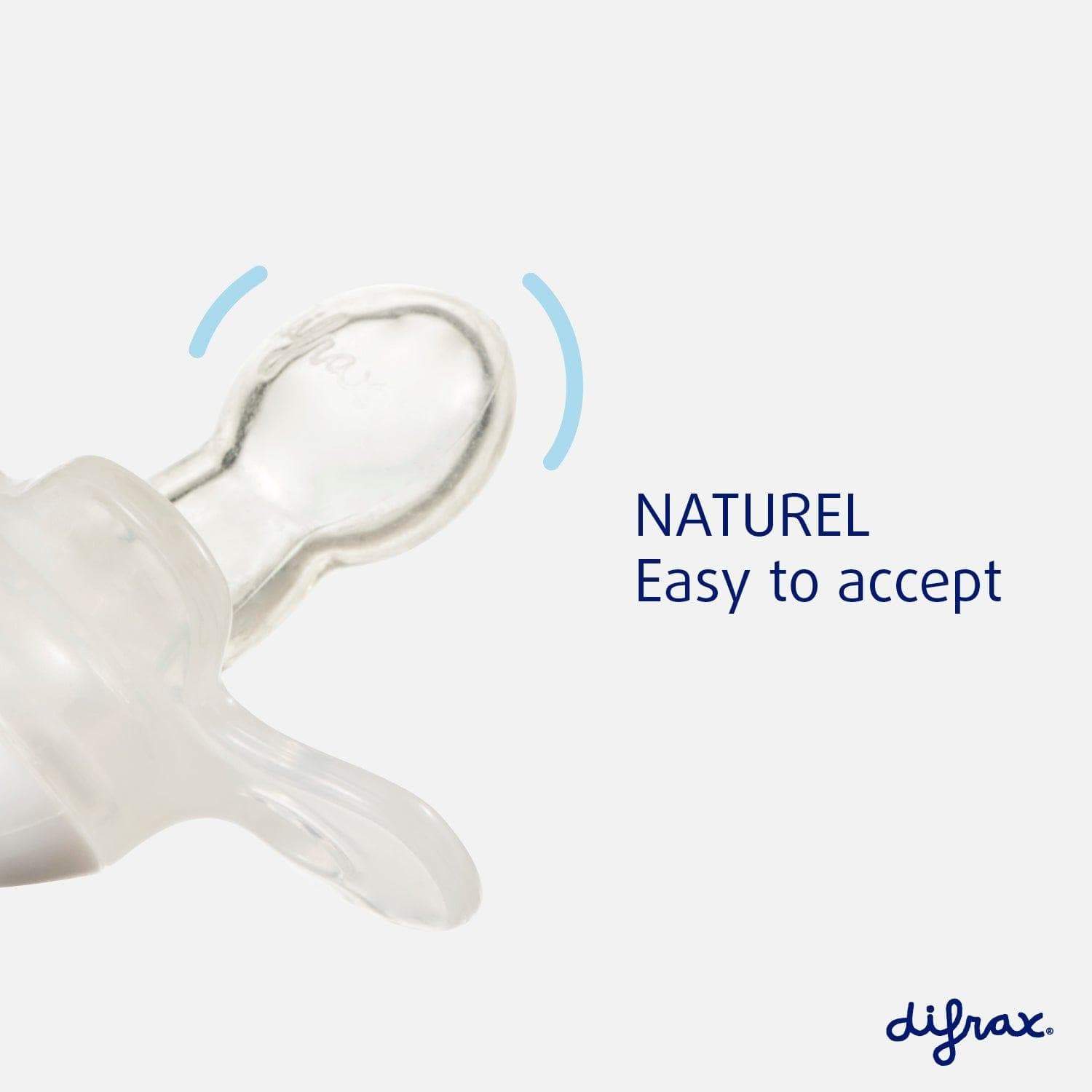 Difrax Sucette Pure Natural Newborn 2 pièces - Ice