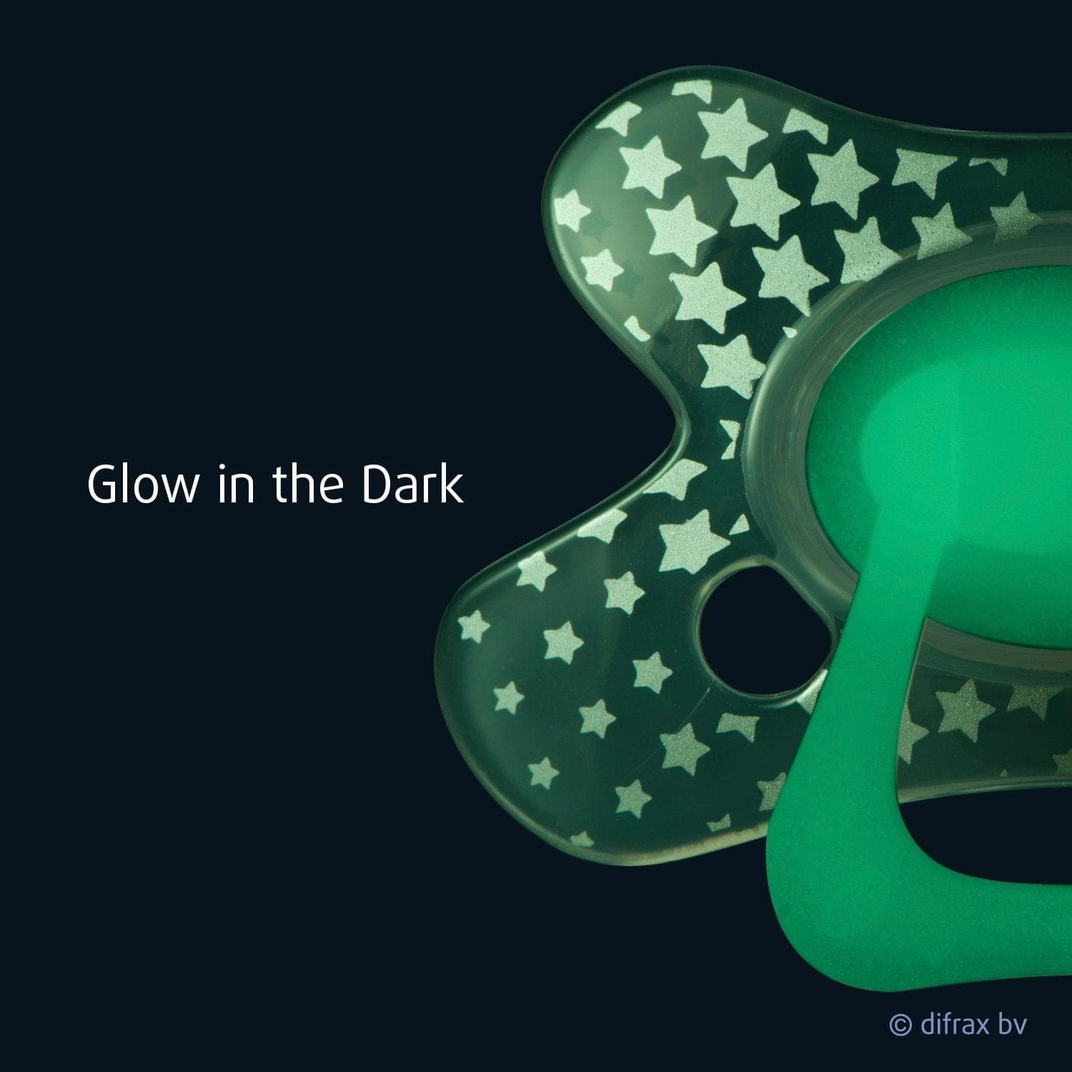 Difrax Sucette Natural 20+ Mois Glow in the Dark Woezel et Pip, 1 pièce
