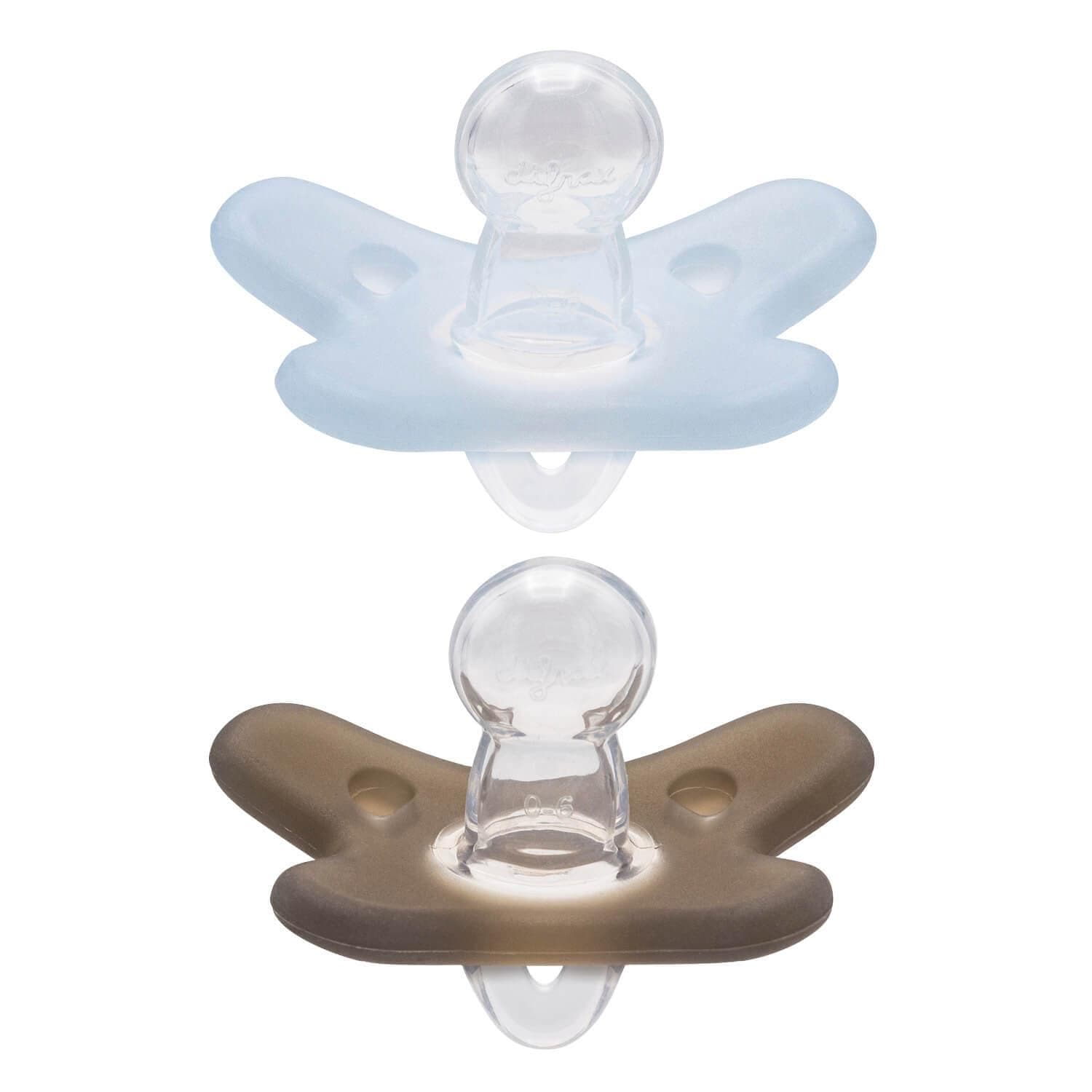 Silicone pacifier 0-6 months - 2 pack