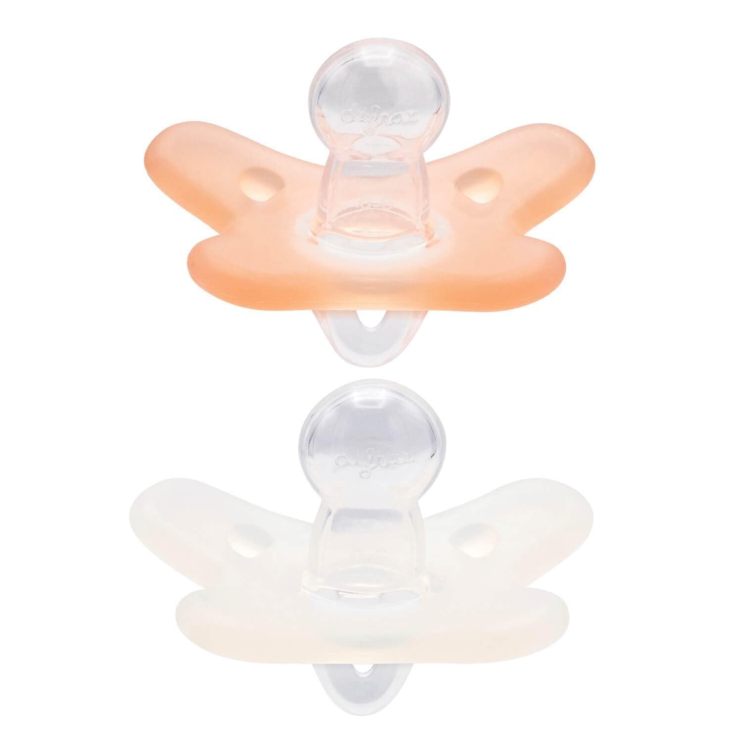 Silicone pacifier 0-6 months - 2 pack